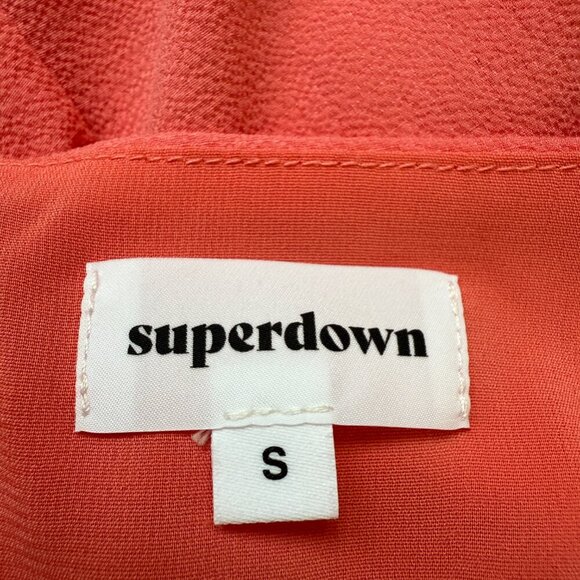 Superdown Revolve Grace Cross Front Mini Dress Women's Small Pink Halter Party - Picture 11 of 13